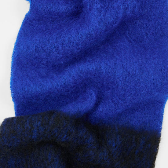 Young Ideas & Henmores -Two Colour Block Scarf -45 Blue -OS