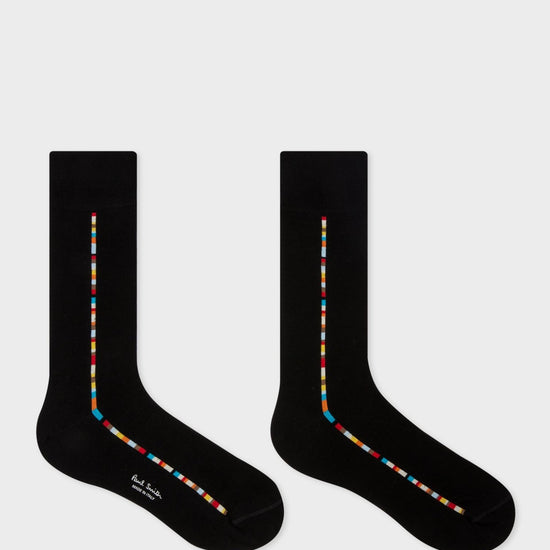 Young Ideas & Henmores -Vittore Multi Socks -79 Black -OS