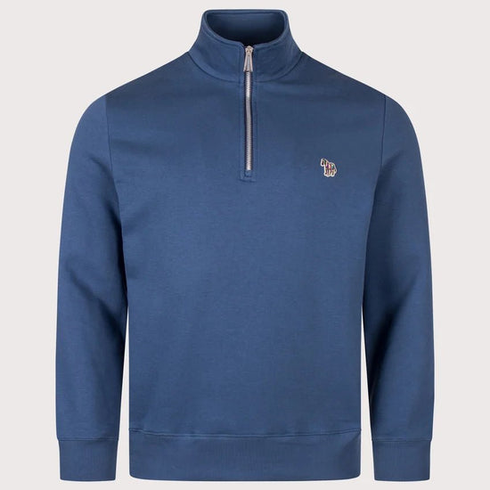 Young Ideas & Henmores -Zebra 1/4 Zip Sweat -34C Green -M