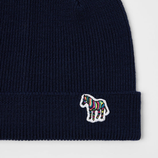 Young Ideas & Henmores -Zebra Beanie -47A Blue -OS