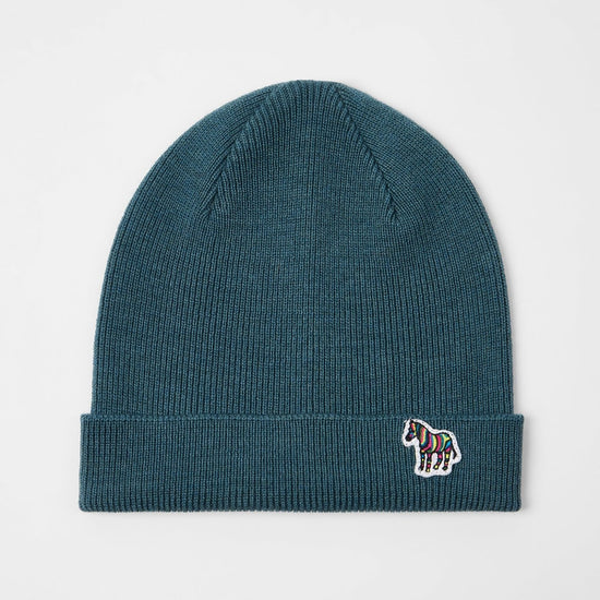 Young Ideas & Henmores -Zebra Beanie -43A Blue -OS