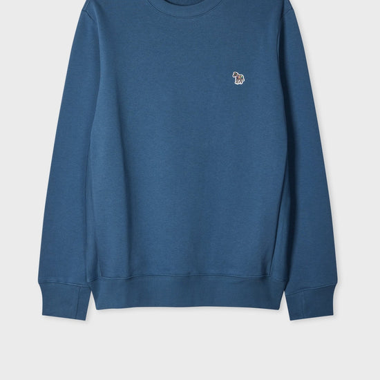Young Ideas & Henmores -Zebra Crew Neck Sweat -46D Indigo -L