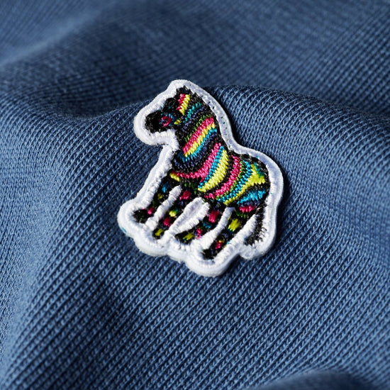 Young Ideas & Henmores -Zebra Crew Neck Sweat -46D Indigo -L