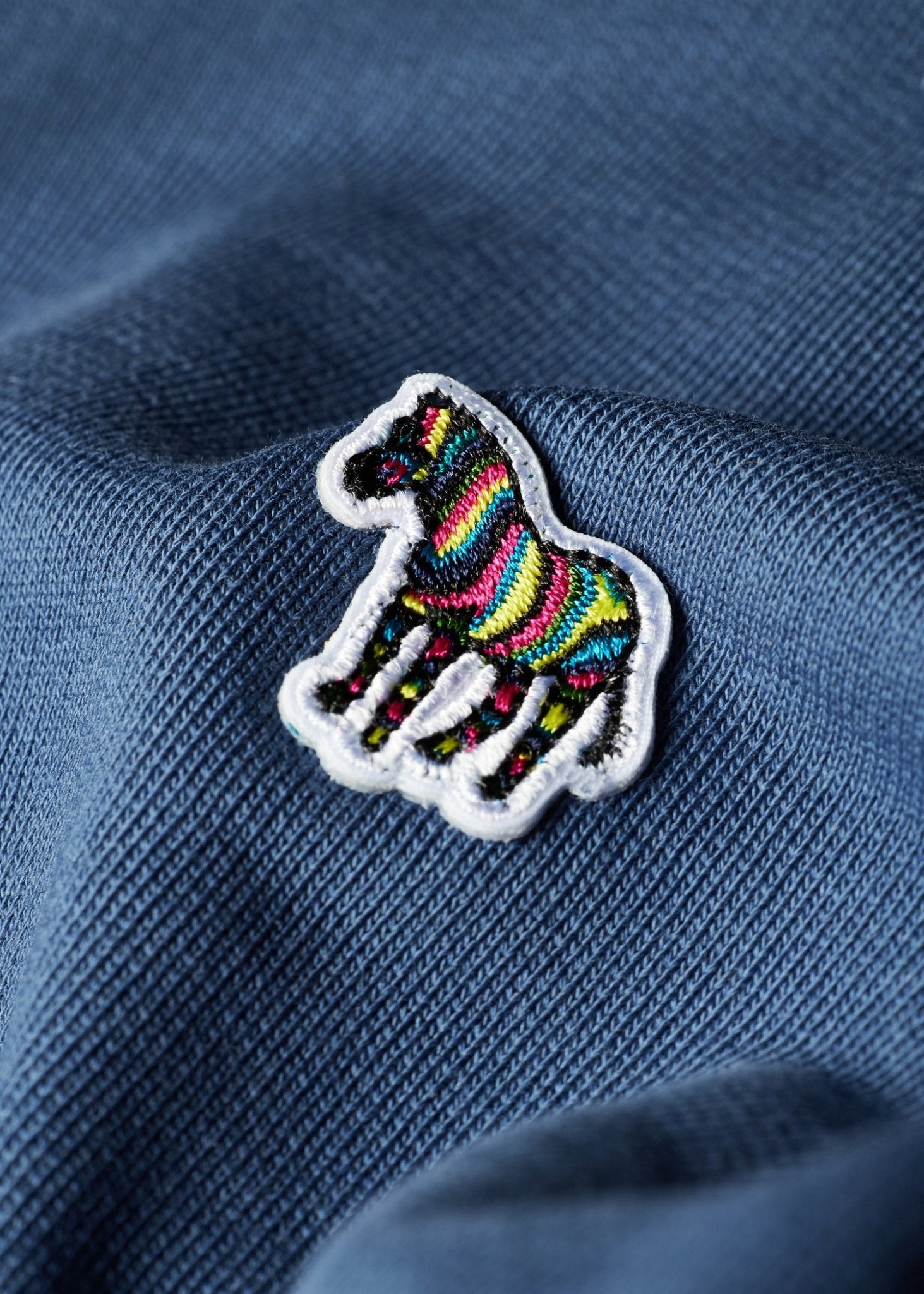 Young Ideas & Henmores -Zebra Crew Neck Sweat -46D Indigo -L