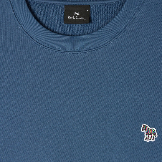 Young Ideas & Henmores -Zebra Crew Neck Sweat -46D Indigo -L