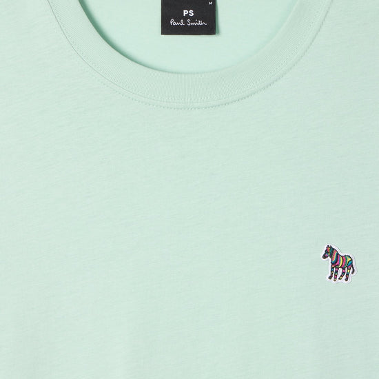 Young Ideas & Henmores -Zebra Logo T-Shirt -30D Blue/Green -XL