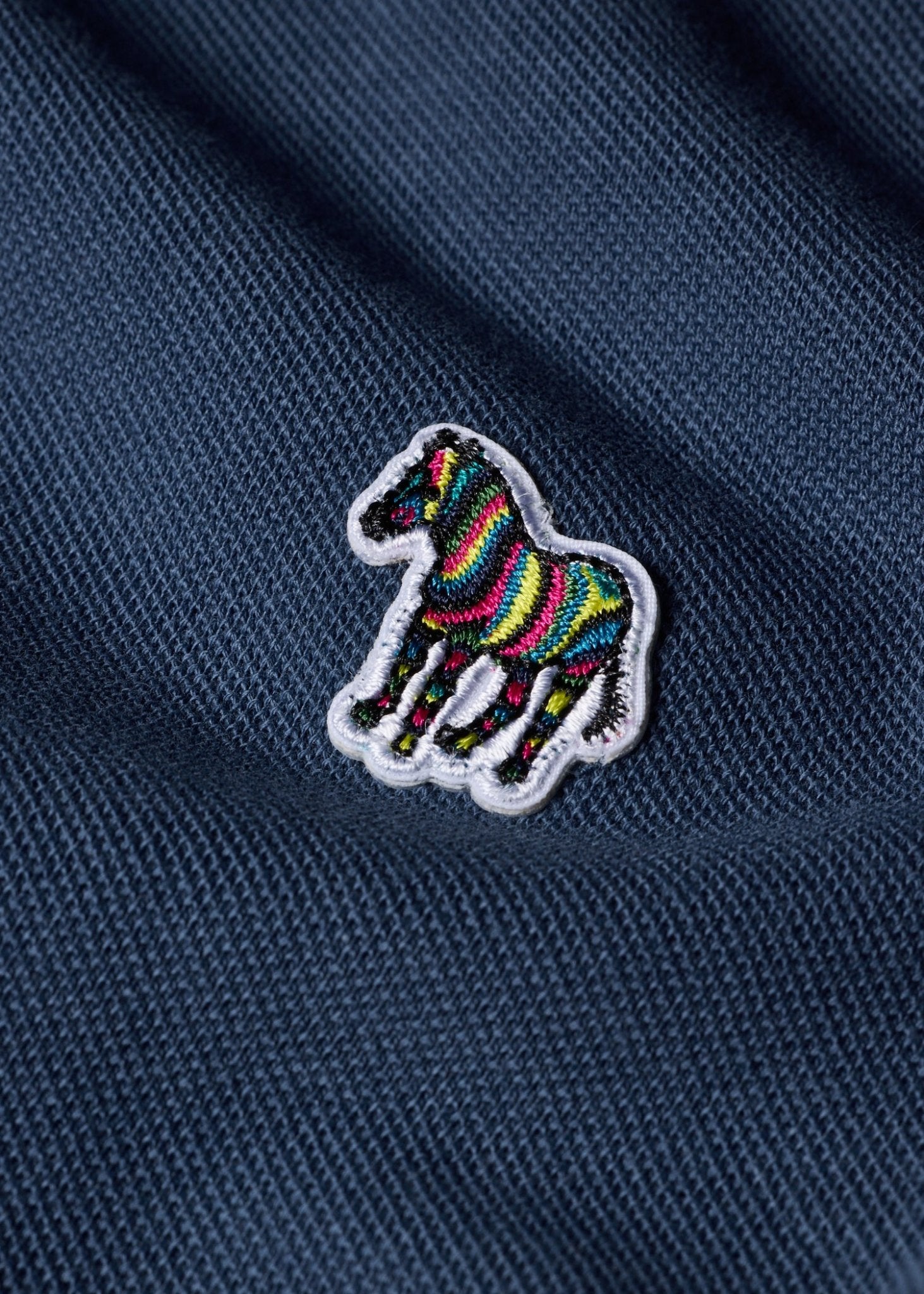 Young Ideas & Henmores -Zebra Polo Shirt -46G Blue -M