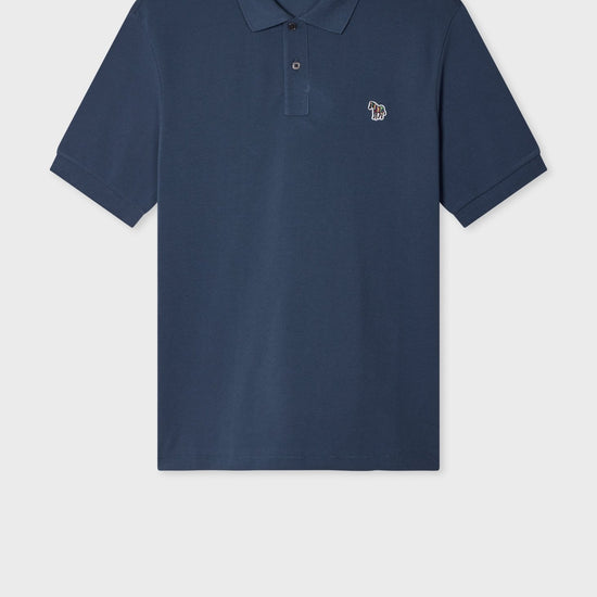 Young Ideas & Henmores -Zebra Polo Shirt -46G Blue -M