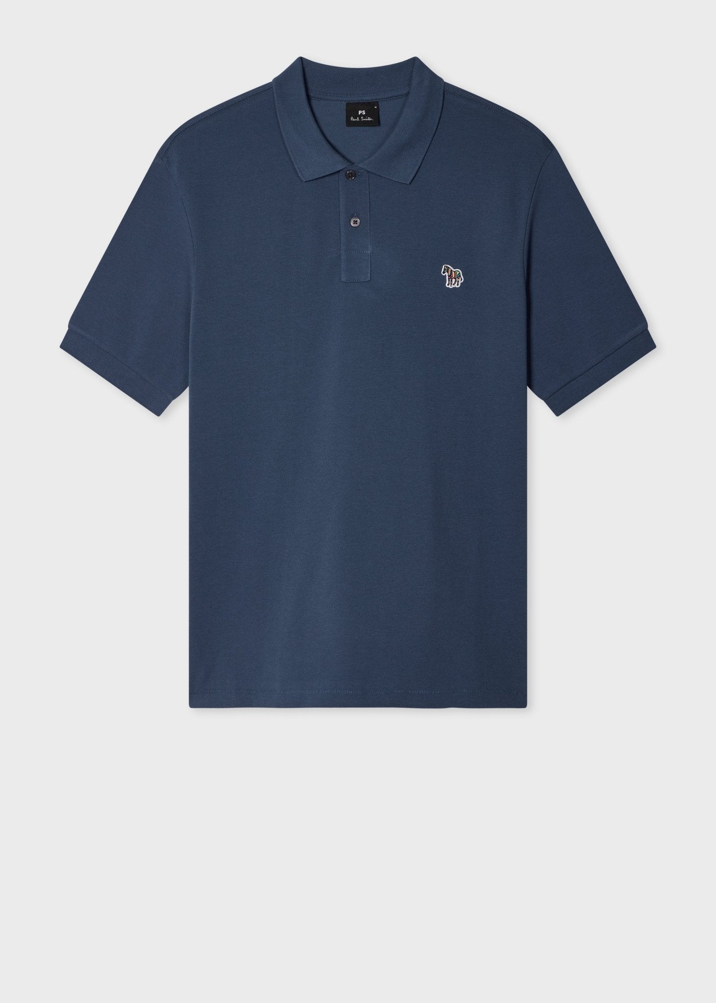 Young Ideas & Henmores -Zebra Polo Shirt -46G Blue -M