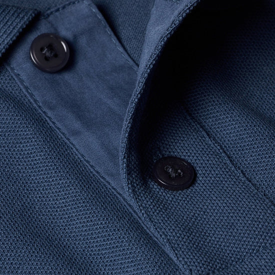 Young Ideas & Henmores -Zebra Polo Shirt -46G Blue -M