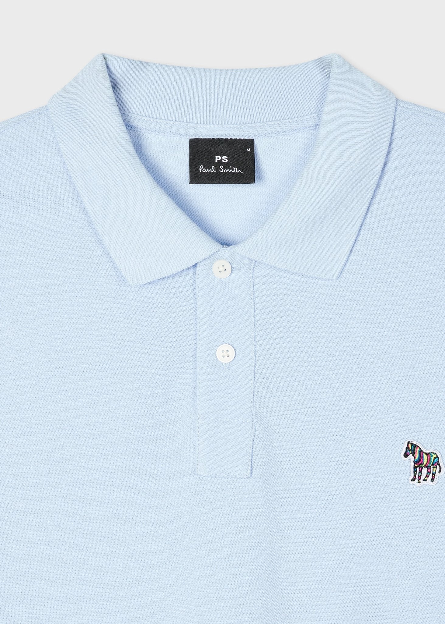 Young Ideas & Henmores -Zebra Polo Shirt -41E Sky Blue -M