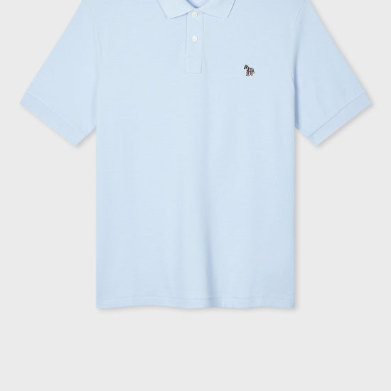 Young Ideas & Henmores -Zebra Polo Shirt -41E Sky Blue -M