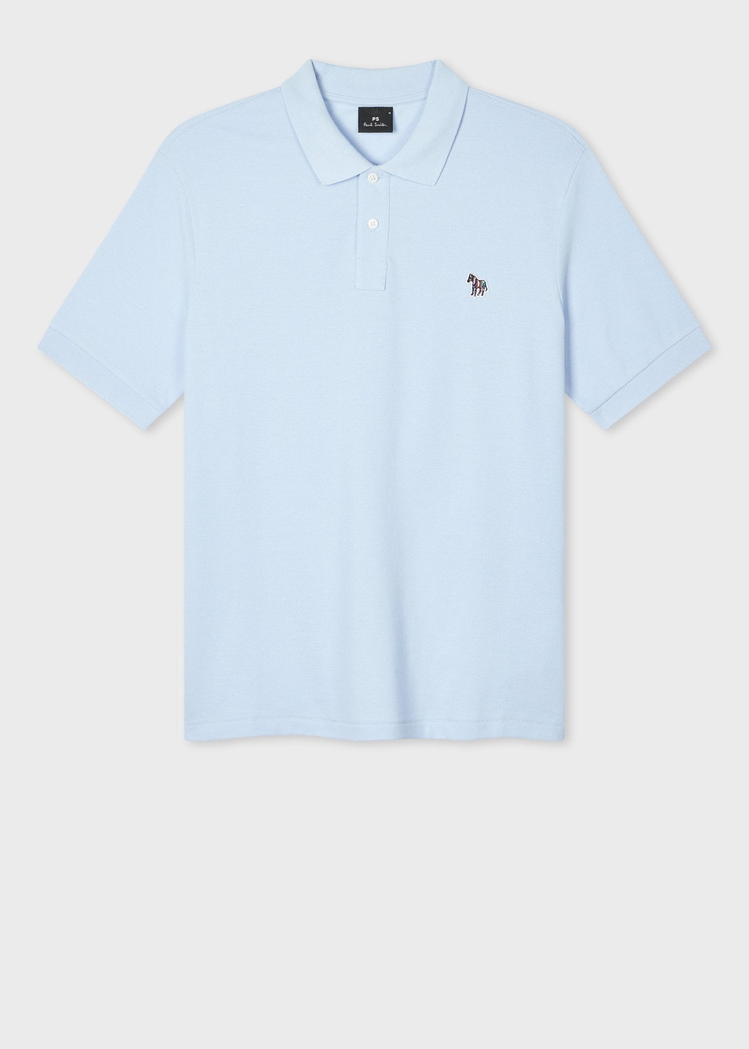 Young Ideas & Henmores -Zebra Polo Shirt -41E Sky Blue -M