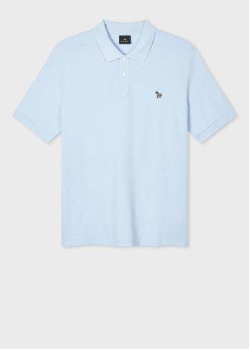 Young Ideas & Henmores -Zebra Polo Shirt -41E Sky Blue -M