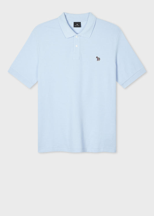 Young Ideas & Henmores -Zebra Polo Shirt -41E Sky Blue -M