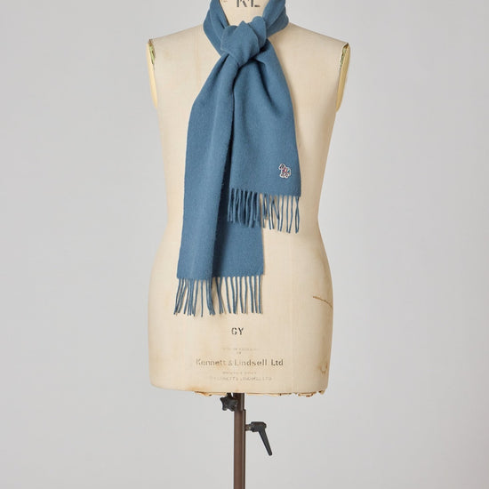 Young Ideas & Henmores -Zebra Scarf -43 Blue -OS