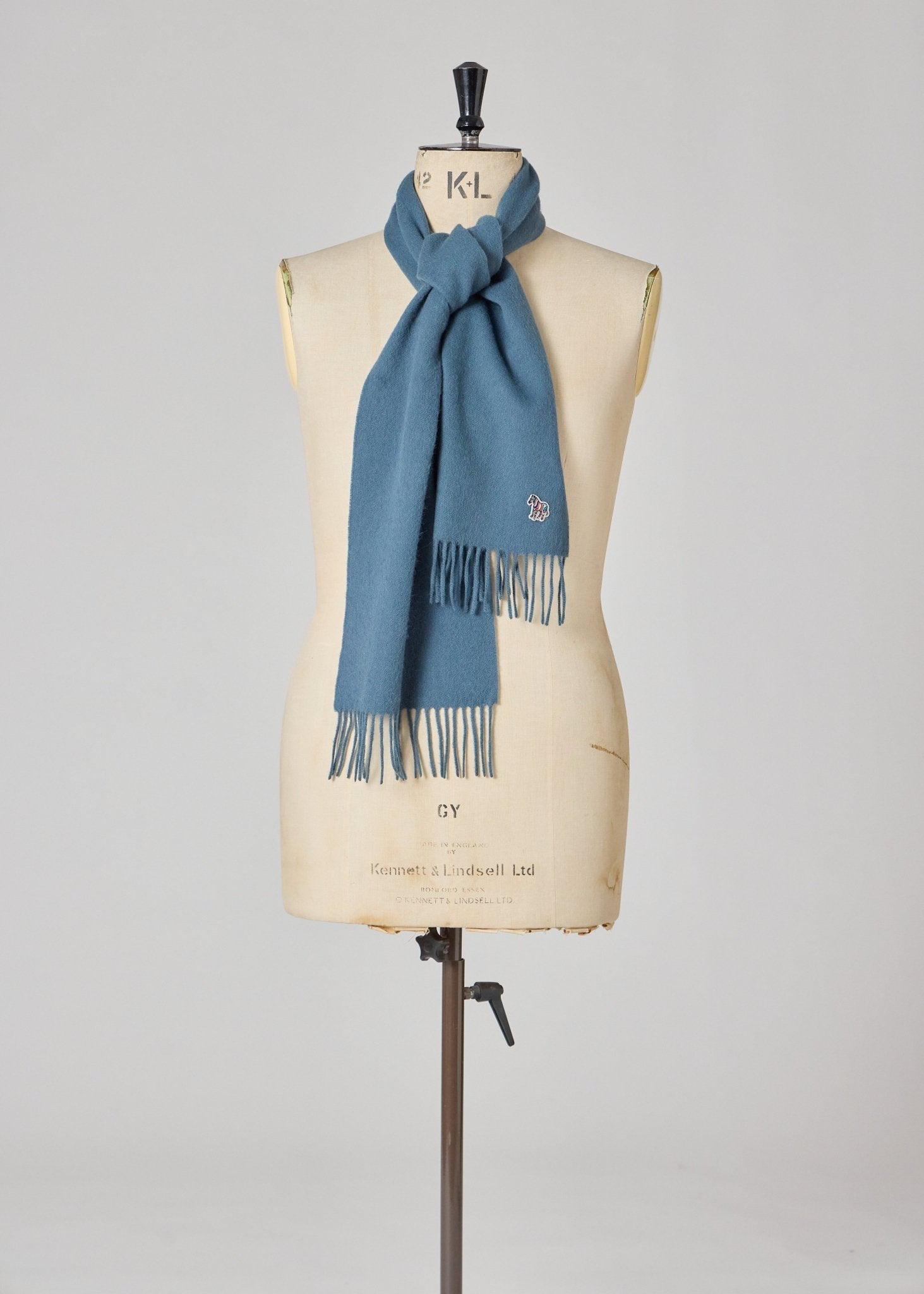 Young Ideas & Henmores -Zebra Scarf -43 Blue -OS