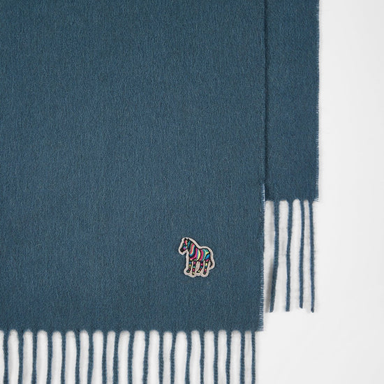 Young Ideas & Henmores -Zebra Scarf -43 Blue -OS