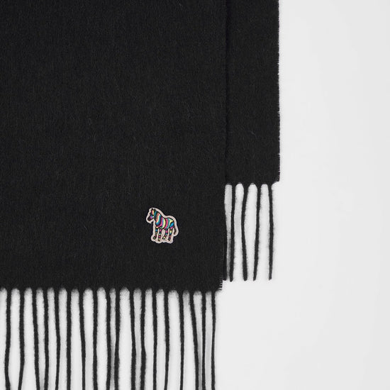 Young Ideas & Henmores -Zebra Scarf -79 Black -OS