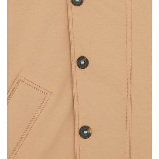 Young Ideas/Henmores - Zip Button Wadded Jacket - 62 Brown - XS