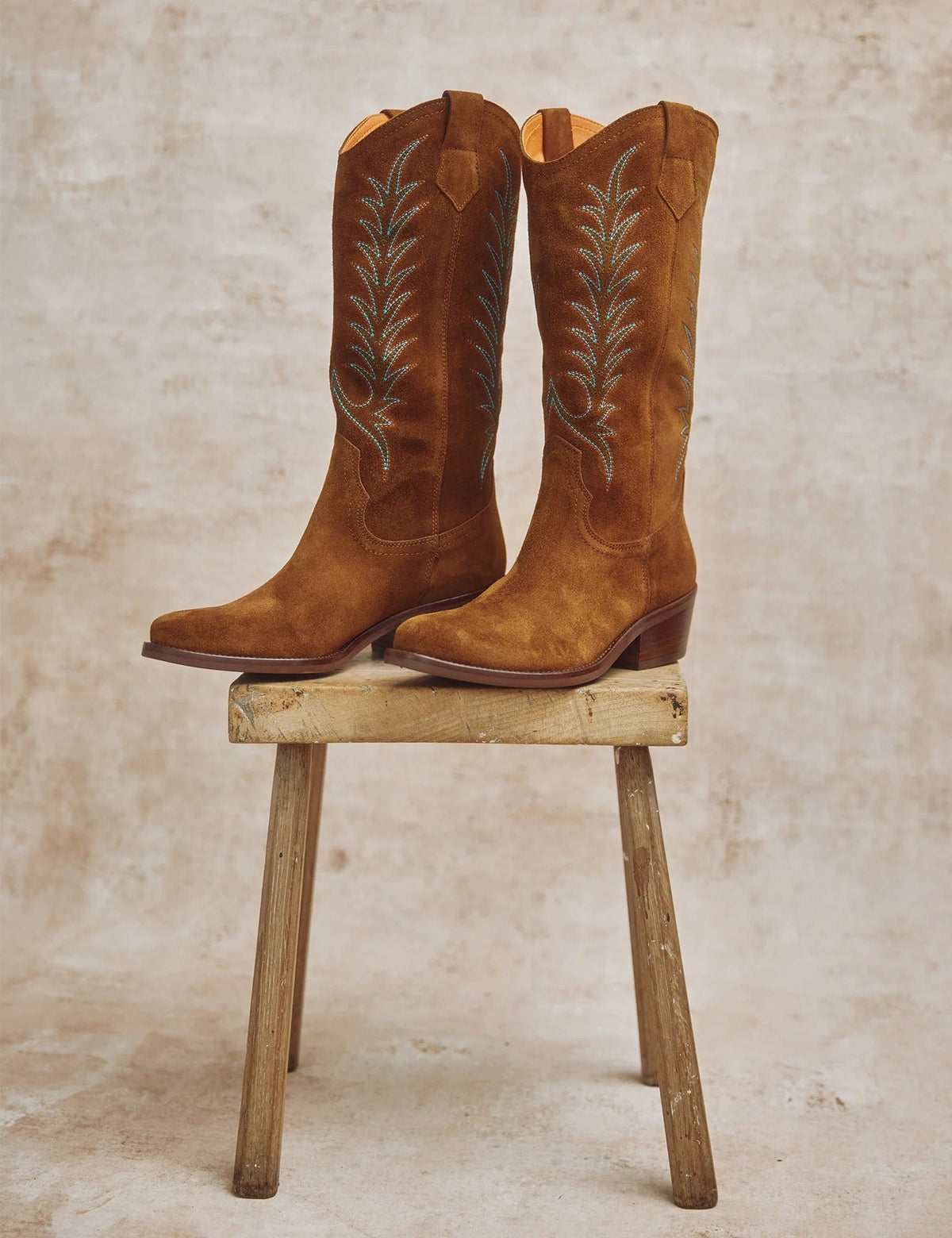 Young Ideas & Henmores -Goldie Embroidered Cowboy Boots -223 Peat -4