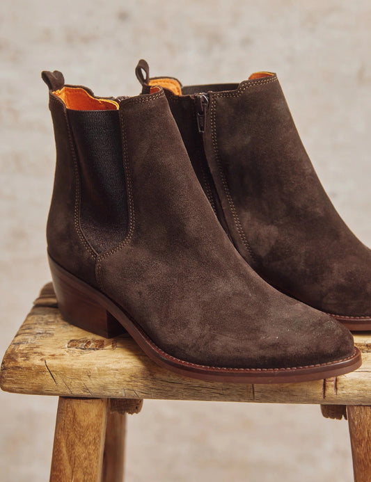 Young Ideas & Henmores -Rove Suede Boot -229 Bitter -4