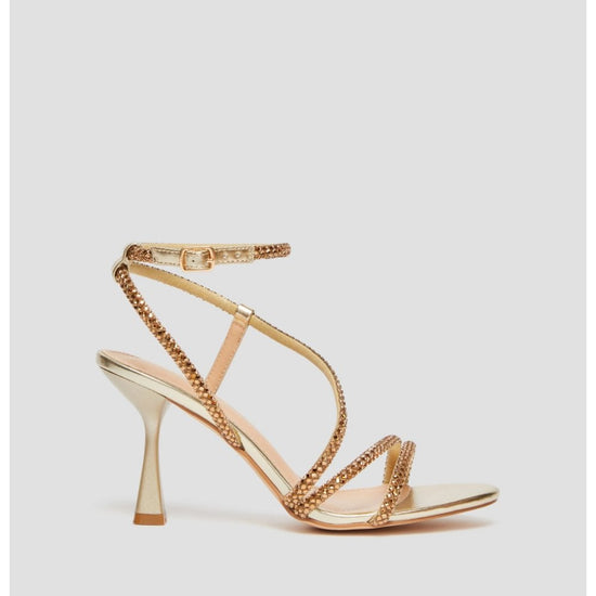 Young Ideas/Henmores - Abisso Diamante Detail Strappy Heels - 001 Gold - 4