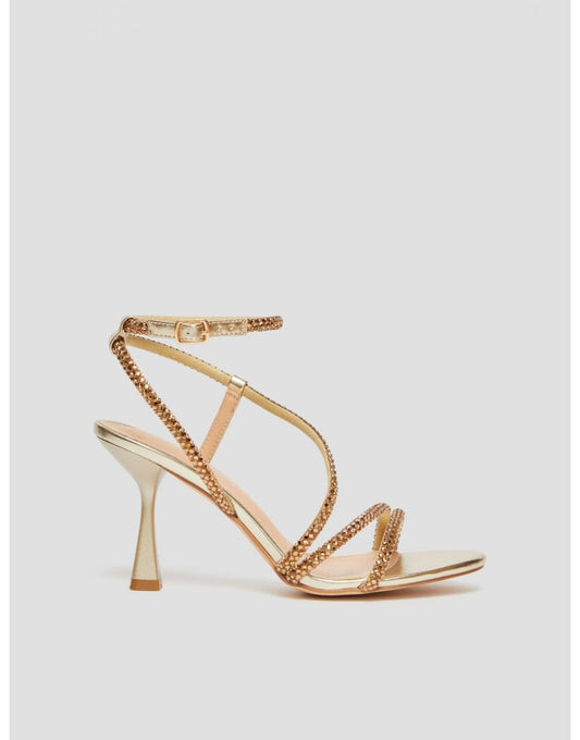 Young Ideas/Henmores - Abisso Diamante Detail Strappy Heels - 001 Gold - 4
