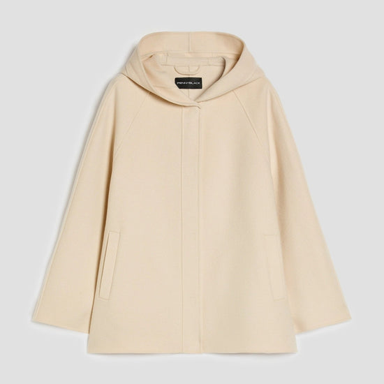Young Ideas & Henmores - Adorato Hooded Short Wool Coat - 001 Natural - 6