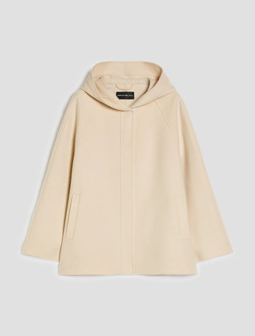 Young Ideas & Henmores - Adorato Hooded Short Wool Coat - 001 Natural - 6