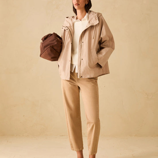 Young Ideas & Henmores - Alpino Hooded Rain Jacket - 002 Camel - 8