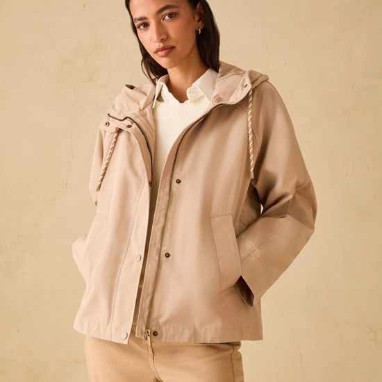 Young Ideas & Henmores - Alpino Hooded Rain Jacket - 002 Camel - 8