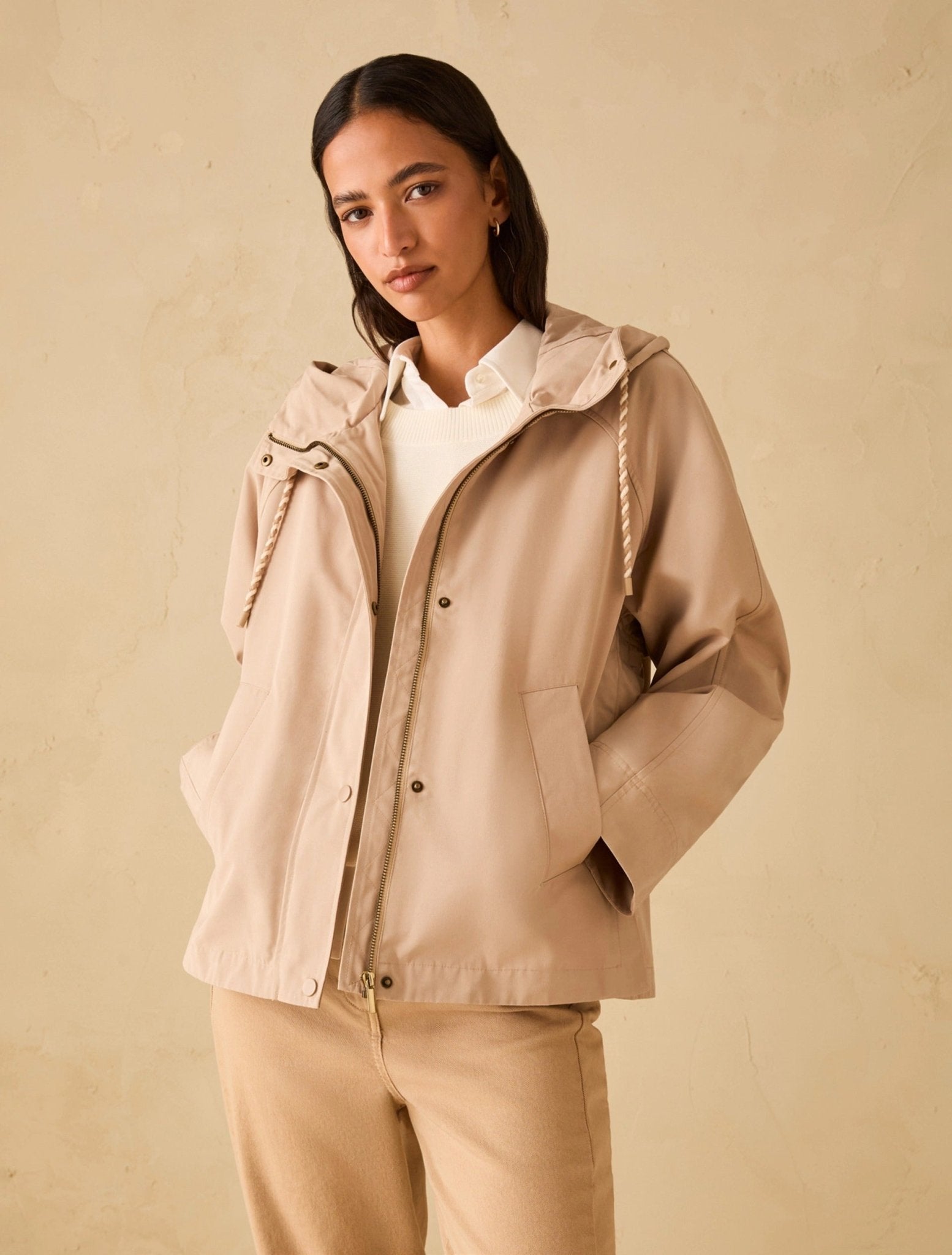 Young Ideas & Henmores - Alpino Hooded Rain Jacket - 002 Camel - 8