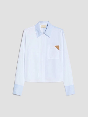 Young Ideas & Henmores -Ara Striped Short Shirt -001 Light Blue -8