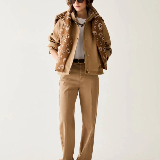 Young Ideas & Henmores -Cobalto Wide Leg Jeans -002 Camel -8