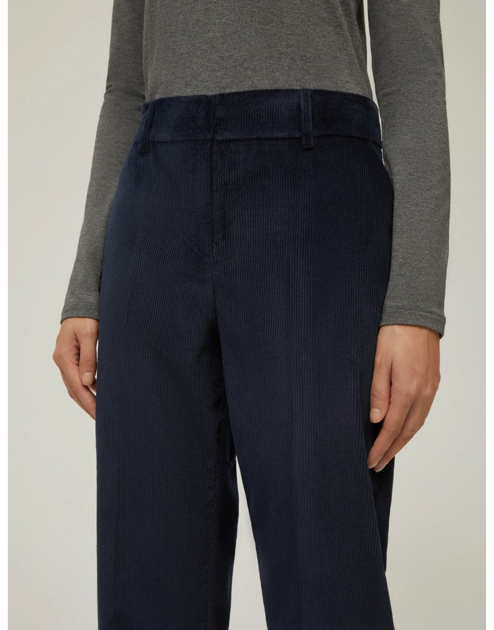 Young Ideas/Henmores - Corozo Cord Tapered Trousers - 006 Navy - 8