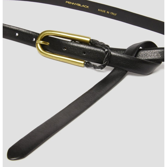 Young Ideas/Henmores - Egadi Slim Belt - 001 Black - OS