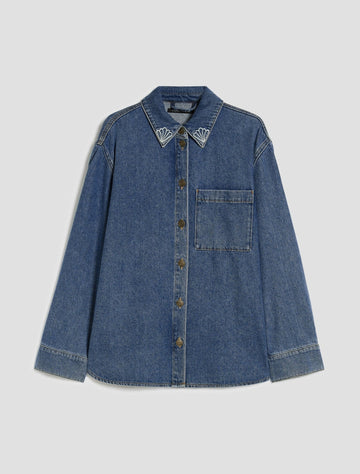Young Ideas & Henmores - Gelo Denim Overshirt - 001 Blue - 6