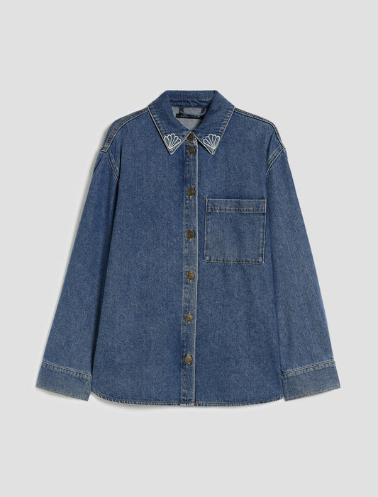 Young Ideas & Henmores - Gelo Denim Overshirt - 001 Blue - 6