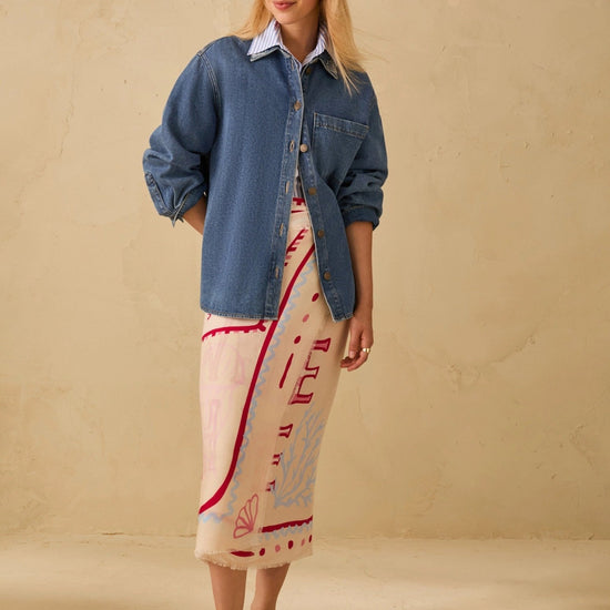 Young Ideas & Henmores - Gelo Denim Overshirt - 001 Blue - 6