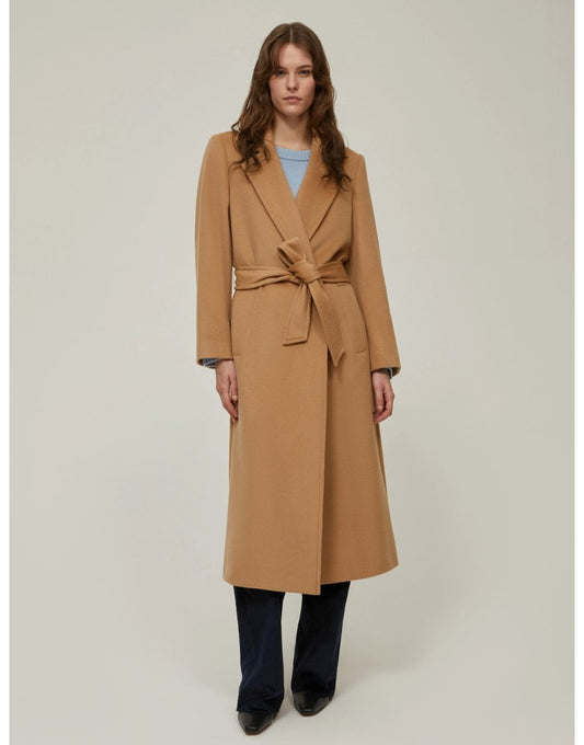 Young Ideas/Henmores - Ilatro Wool Belted Coat - 012 Camel - 8