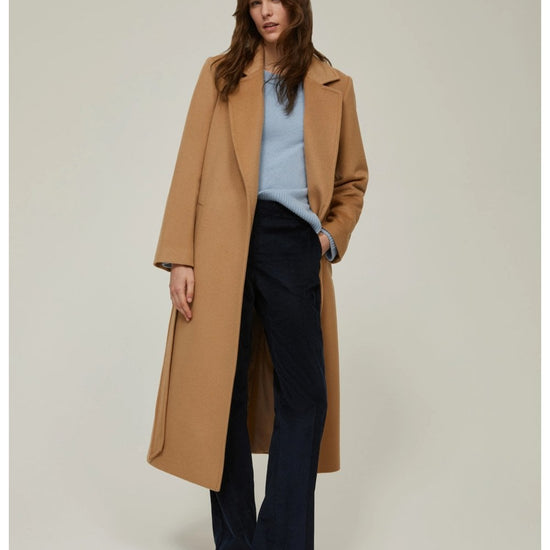 Young Ideas/Henmores - Ilatro Wool Belted Coat - 012 Camel - 8