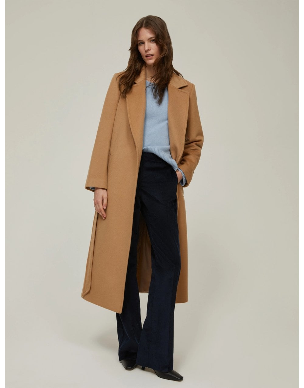 Young Ideas/Henmores - Ilatro Wool Belted Coat - 012 Camel - 8
