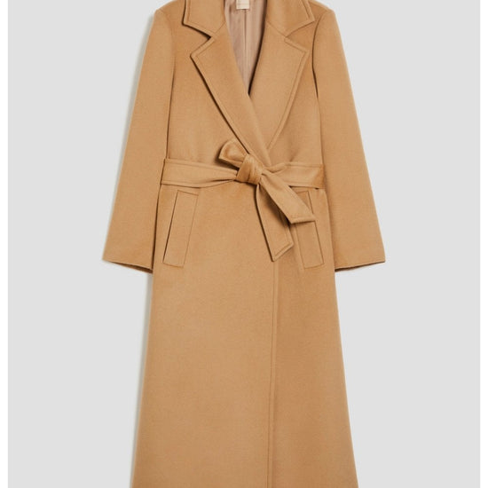 Young Ideas/Henmores - Ilatro Wool Belted Coat - 012 Camel - 8