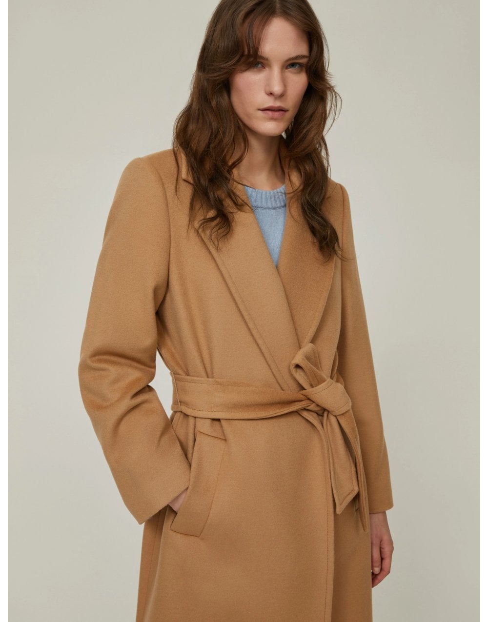Young Ideas/Henmores - Ilatro Wool Belted Coat - 012 Camel - 8