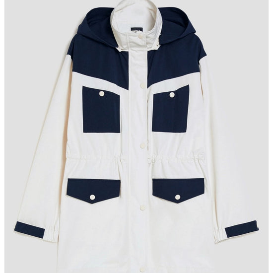 Young Ideas/Henmores - Ino Contrast Pockets Rain Jacket - 001 Ivory - 10