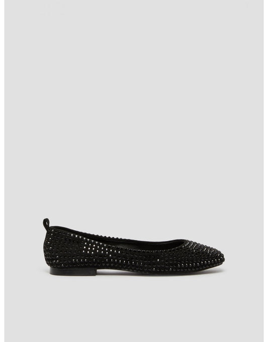 Young Ideas/Henmores - Lepanto Diamante Stud Ballet Flats - 003 Black - 4