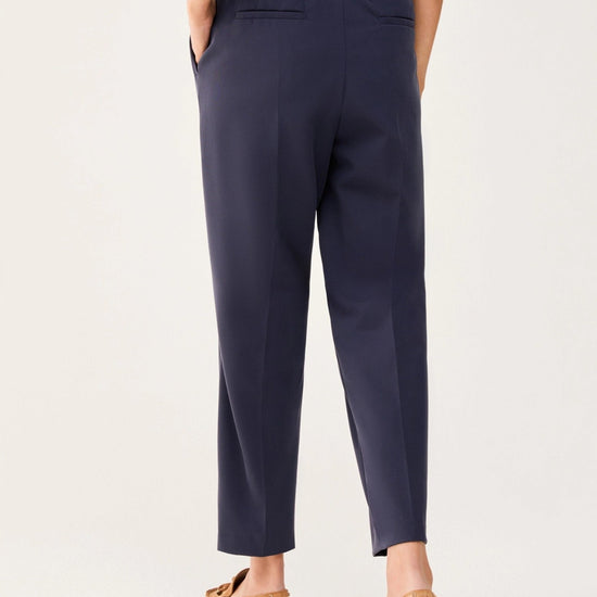 Young Ideas & Henmores - Madia Tapered Cigarette Trousers - 003 Navy - 8