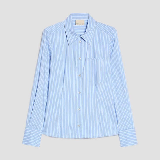 Young Ideas & Henmores -Margaret Slim Striped Shirt -003 Light Blue -8