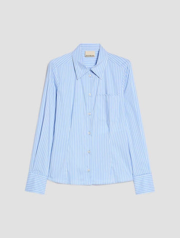 Young Ideas & Henmores -Margaret Slim Striped Shirt -003 Light Blue -8